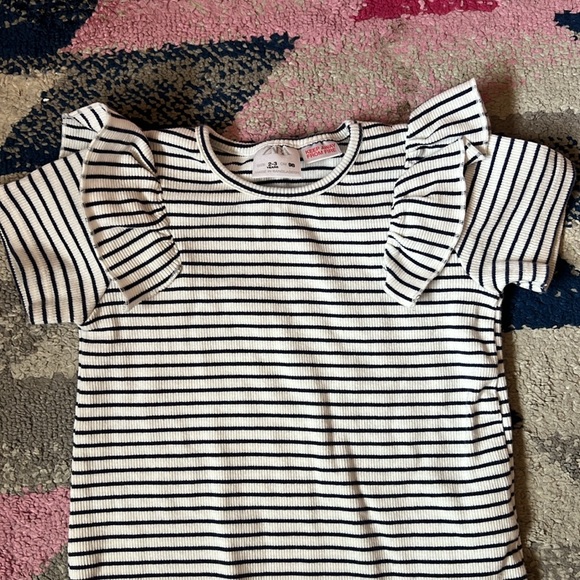 ZARA STRIPED RIB T-SHIRT - Picture 3 of 5